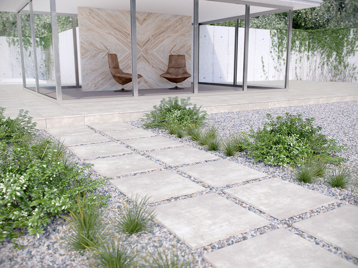 MSI Beton Blanco Matte Anti-Slip Porcelain Pavers 24"x24" - Arterra Collection