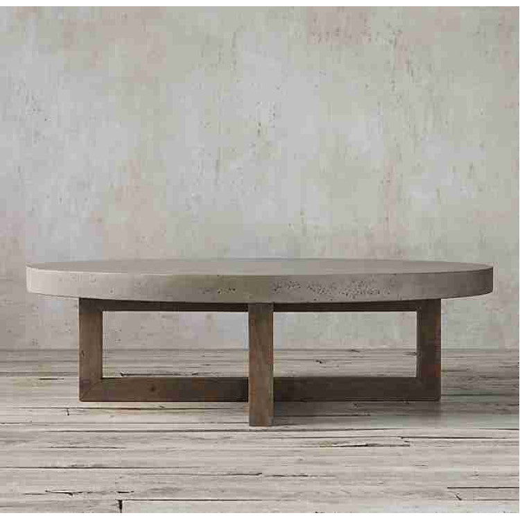 Barocco Aesgaard Round Concrete Coffee Table - (D)35.5" (H)16"